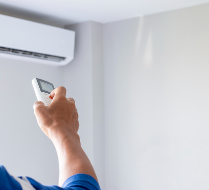 Climatisation murale dans une maison